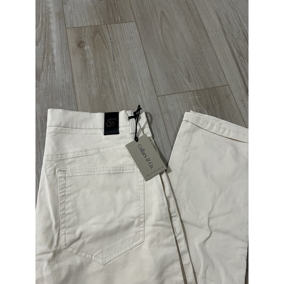 NWT Collars and Co CEO Chino Five Pocket Cotton Stretch Pants Stone 30/32